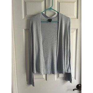 Eileen Fisher Linen Cardigan, medium, light blue/grey, EUC